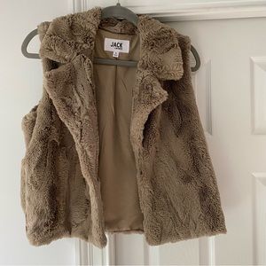 Faux fur vest in light brown from Jack by BB Dakota